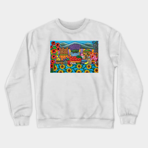 Flavours of Provence Crewneck Sweatshirt by LisaLorenz